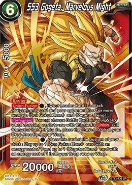 Image for SS3 Gogeta, Marvelous Might (Vicious Rejuvenation) (BT12-136) - Dragon Ball Super: Masters