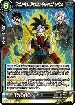Image for Gohanks, Master-Student Union (Vicious Rejuvenation) (BT12-139) - Dragon Ball Super: Masters