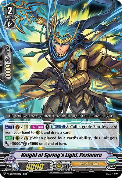 Image for Knight of Spring's Light, Perimore (V-BT12: Divine Lightning Radiance) (V-BT12/021EN) - Cardfight Vanguard