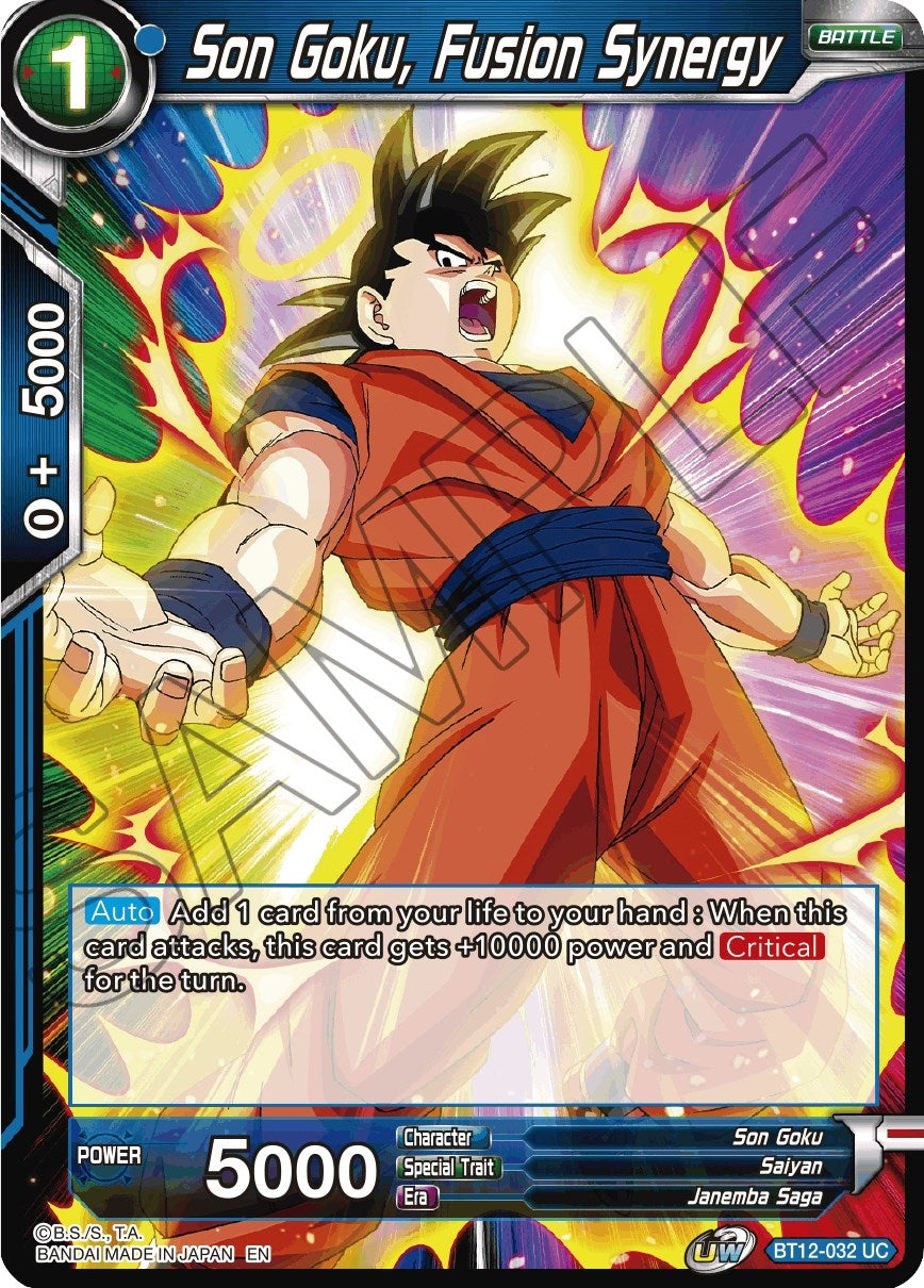 Image for Son Goku, Fusion Synergy (Vicious Rejuvenation) (BT12-032) - Dragon Ball Super: Masters