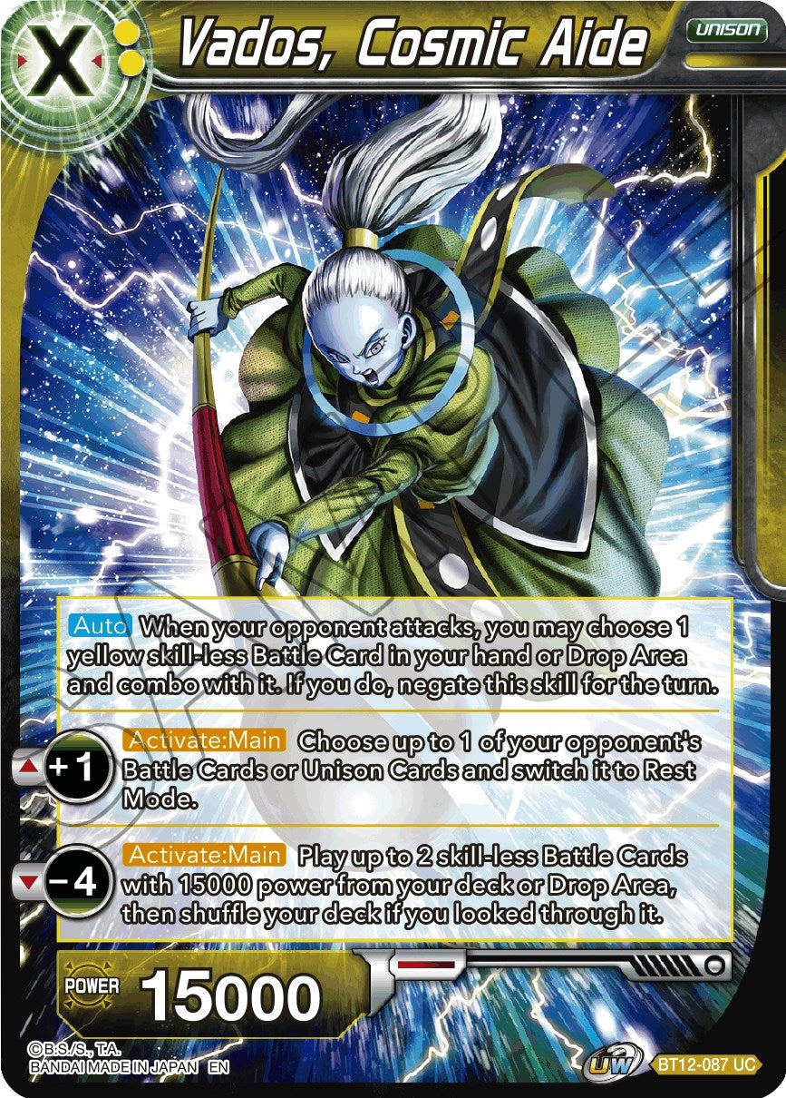 Image for Vados, Cosmic Aide (Vicious Rejuvenation) (BT12-087) - Dragon Ball Super: Masters