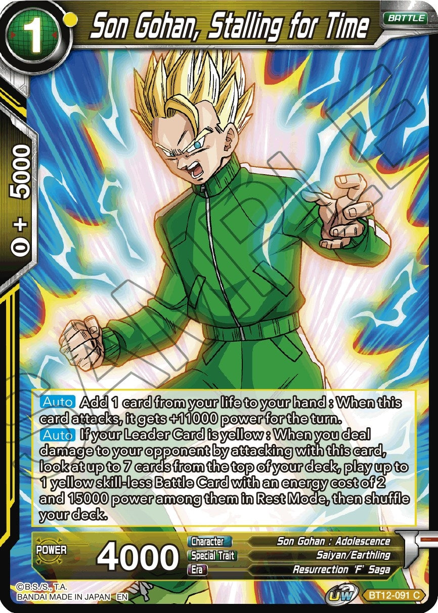 Image for Son Gohan, Stalling for Time (Vicious Rejuvenation) (BT12-091) - Dragon Ball Super: Masters