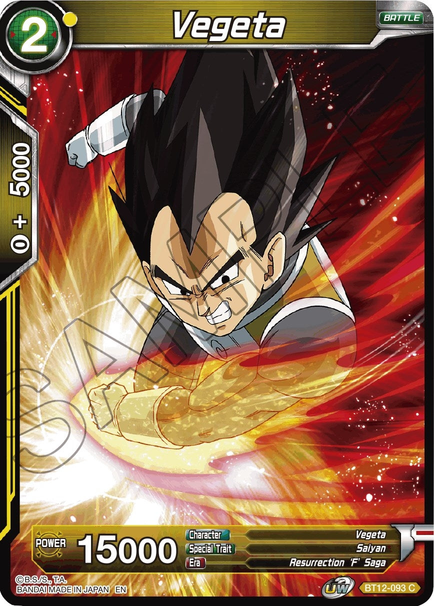 Image for Vegeta (Vicious Rejuvenation) (BT12-093) - Dragon Ball Super: Masters