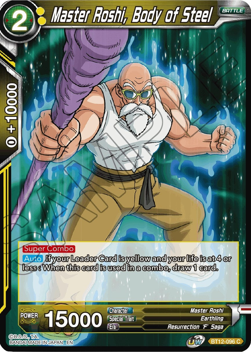 Image for Master Roshi, Body of Steel (Vicious Rejuvenation) (BT12-096) - Dragon Ball Super: Masters