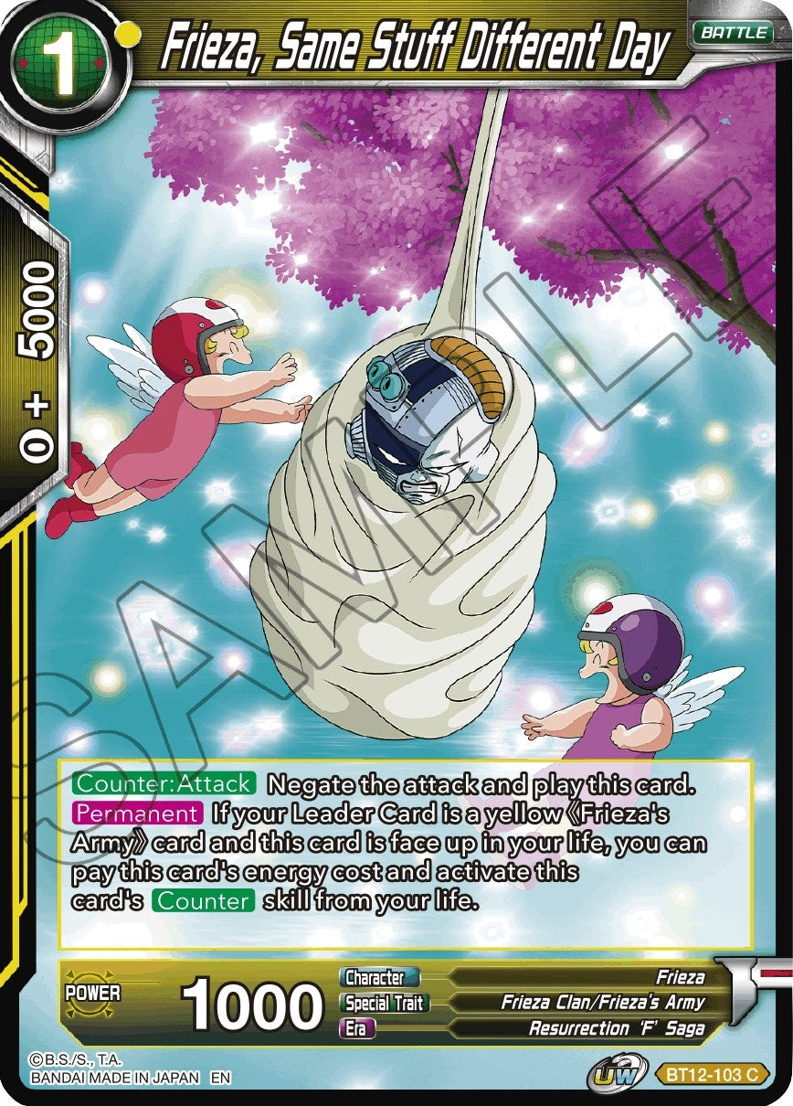Image for Frieza, Same Stuff Different Day (Vicious Rejuvenation) (BT12-103) - Dragon Ball Super: Masters