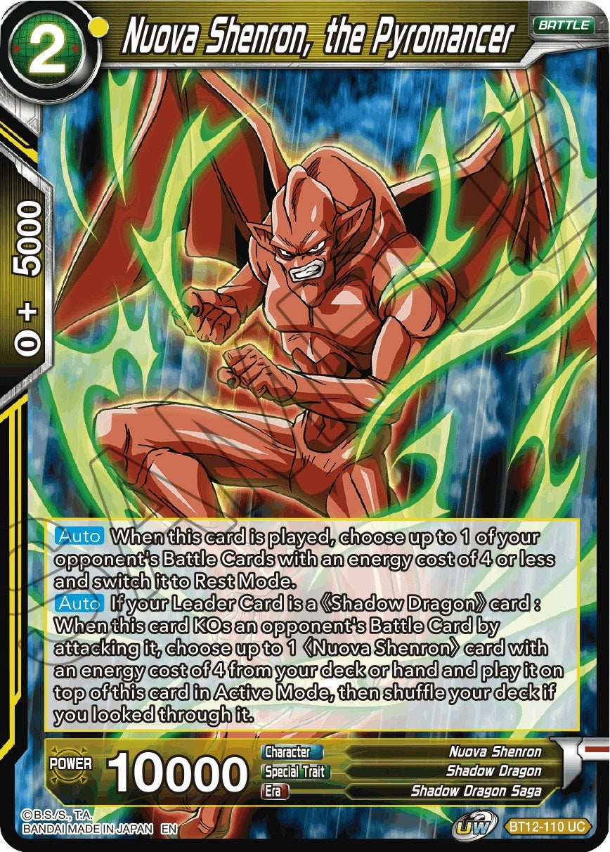 Image for Nuova Shenron, the Pyromancer (Vicious Rejuvenation) (BT12-110) - Dragon Ball Super: Masters