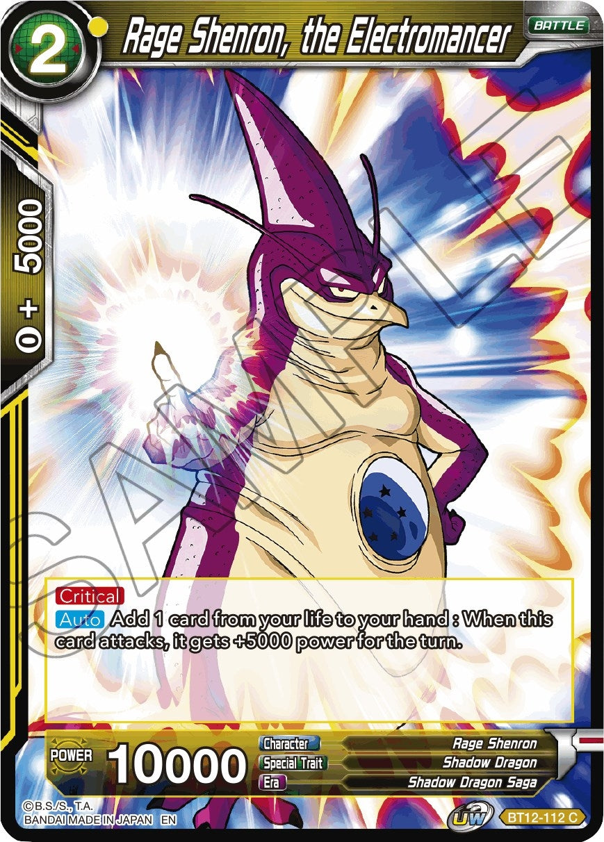 Image for Rage Shenron, the Electromancer (Vicious Rejuvenation) (BT12-112) - Dragon Ball Super: Masters