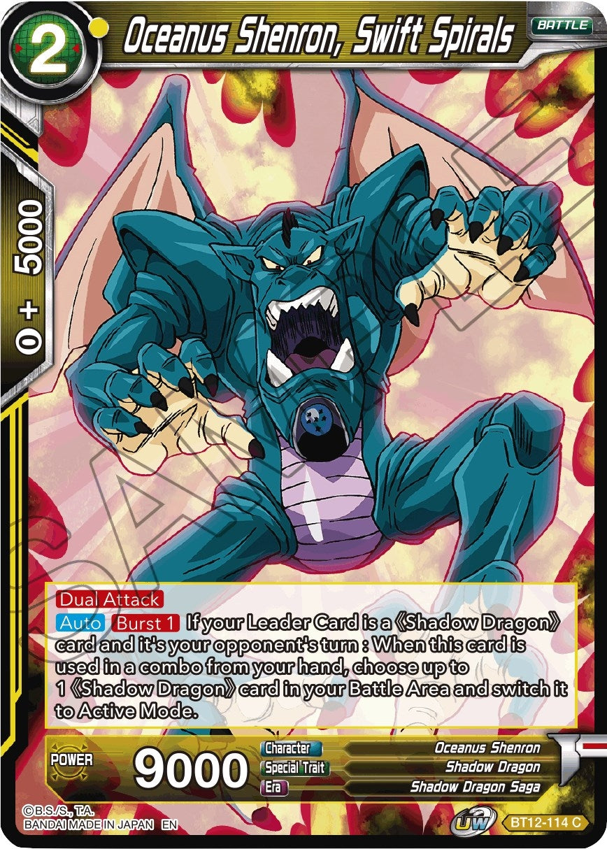 Image for Oceanus Shenron, Swift Spirals (Vicious Rejuvenation) (BT12-114) - Dragon Ball Super: Masters