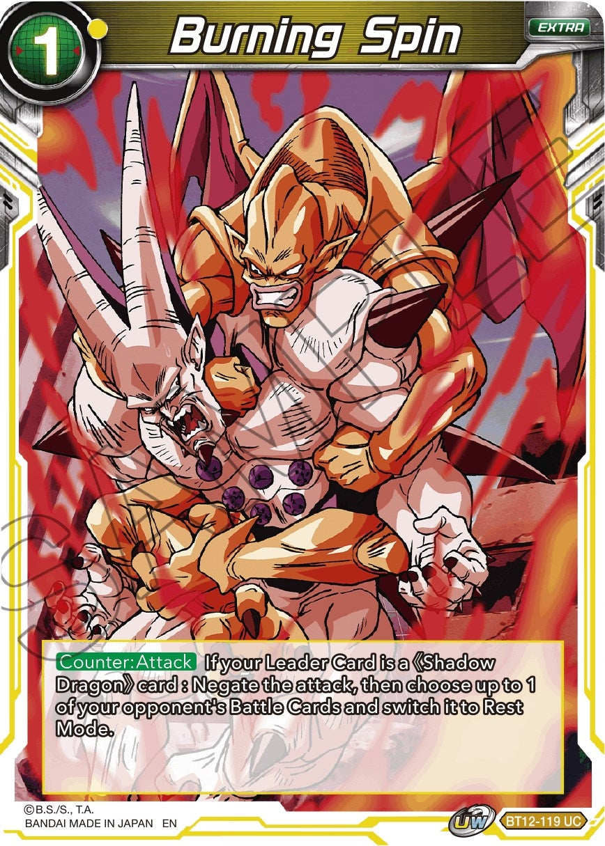 Image for Burning Spin (Vicious Rejuvenation) (BT12-119) - Dragon Ball Super: Masters