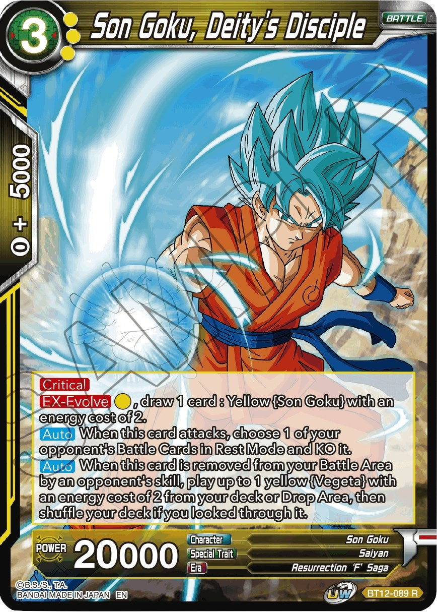 Image for Son Goku, Deity's Disciple (Vicious Rejuvenation) (BT12-089) - Dragon Ball Super: Masters