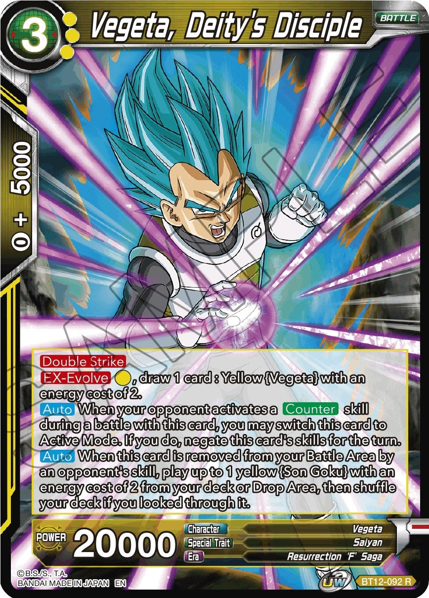 Image for Vegeta, Deity's Disciple (Vicious Rejuvenation) (BT12-092) - Dragon Ball Super: Masters