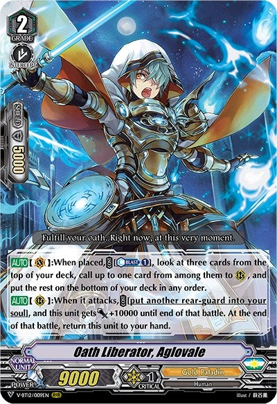 Image for Oath Liberator, Aglovale (V-BT12: Divine Lightning Radiance) (V-BT12/009EN) - Cardfight Vanguard
