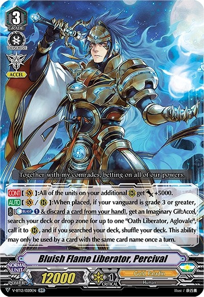 Image for Bluish Flame Liberator, Percival (V-BT12: Divine Lightning Radiance) (V-BT12/020EN) - Cardfight Vanguard