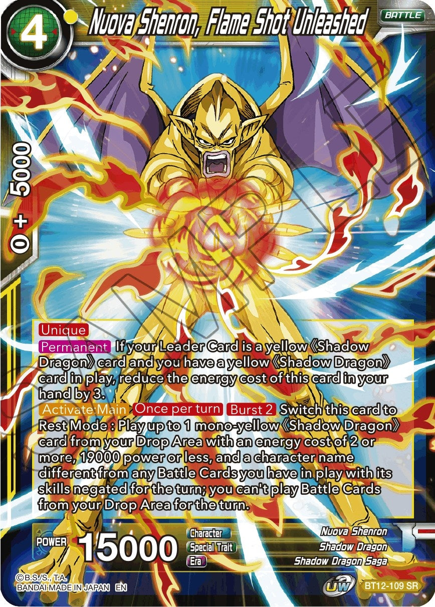 Image for Nuova Shenron, Flame Shot Unleashed (Vicious Rejuvenation) (BT12-109) - Dragon Ball Super: Masters