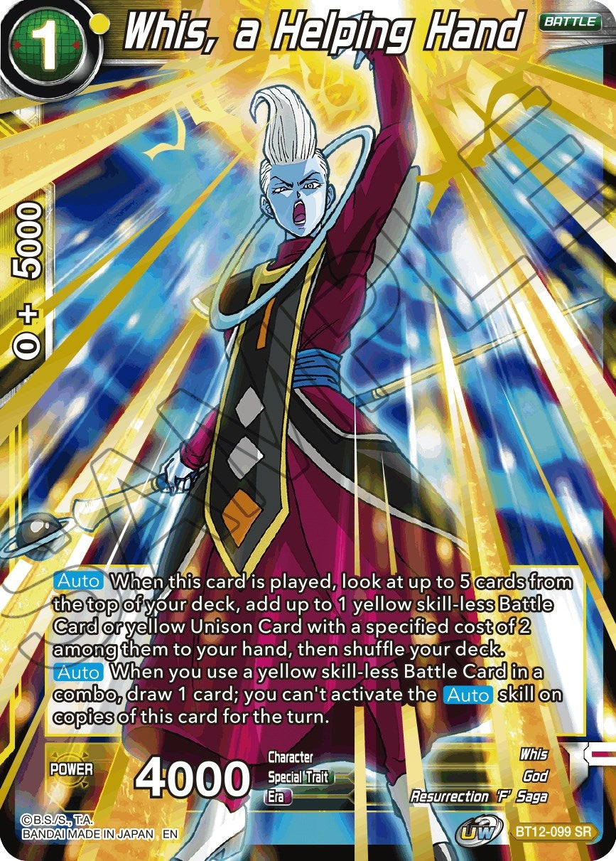 Image for Whis, a Helping Hand (Vicious Rejuvenation) (BT12-099) - Dragon Ball Super: Masters