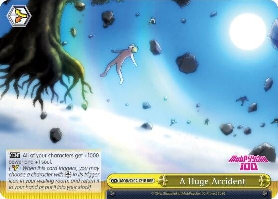 Image for A Huge Accident (RRR) (Mob Psycho 100) (MOB/SX02-021R RRR) - Weiss Schwarz
