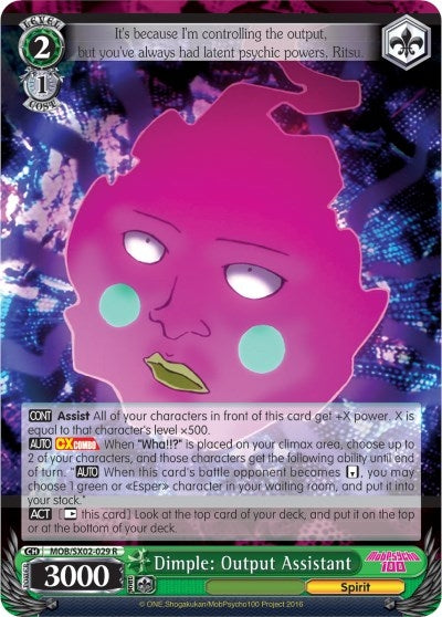 Image for Dimple: Output Assistant (Mob Psycho 100) (MOB/SX02-029 R) - Weiss Schwarz