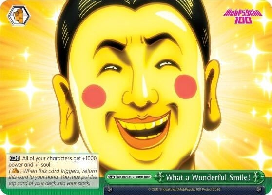 Image for What a Wonderful Smile! (RRR) (Mob Psycho 100) (MOB/SX02-046R RRR) - Weiss Schwarz