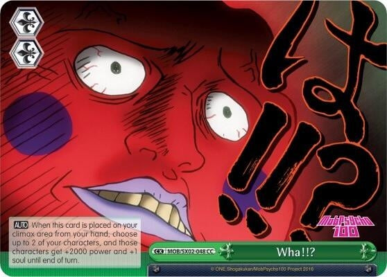 Image for Wha!!? (Mob Psycho 100) (MOB/SX02-048 CC) - Weiss Schwarz