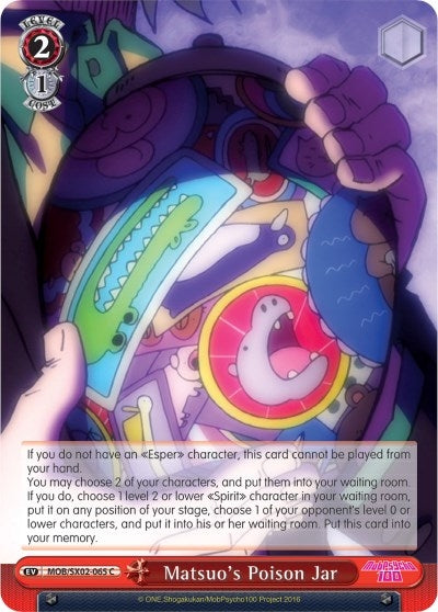 Image for Matsuo's Poison Jar (Mob Psycho 100) (MOB/SX02-065 C) - Weiss Schwarz