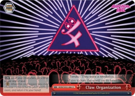 Image for Claw Organization (Mob Psycho 100) (MOB/SX02-066 CC) - Weiss Schwarz