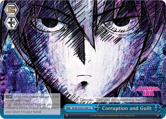 Image for Corruption and Guilt (Mob Psycho 100) (MOB/SX02-098 CC) - Weiss Schwarz