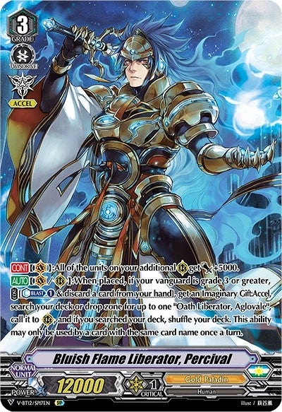 Image for Bluish Flame Liberator, Percival (SP) (V-BT12: Divine Lightning Radiance) (V-BT12/SP17EN) - Cardfight Vanguard