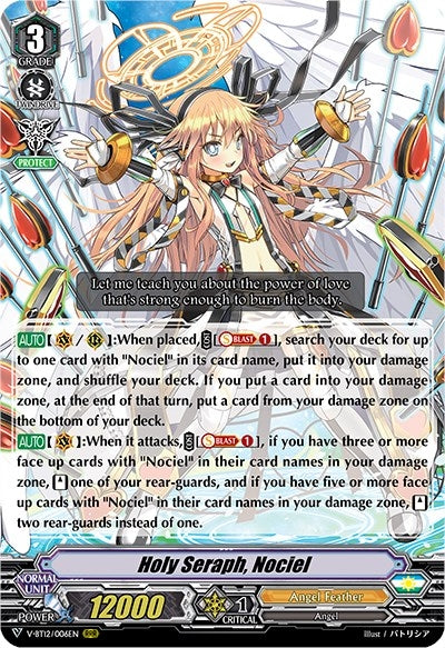 Image for Holy Seraph, Nociel (V-BT12: Divine Lightning Radiance) (V-BT12/006EN) - Cardfight Vanguard