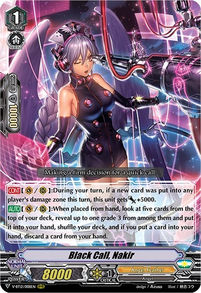Image for Black Call, Nakir (V-BT12: Divine Lightning Radiance) (V-BT12/008EN) - Cardfight Vanguard