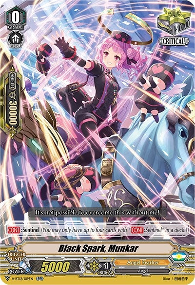 Image for Black Spark, Munkar (V-BT12: Divine Lightning Radiance) (V-BT12/019EN) - Cardfight Vanguard