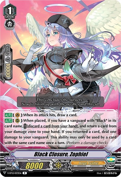 Image for Black Closure, Zophiel (V-BT12: Divine Lightning Radiance) (V-BT12/033EN) - Cardfight Vanguard