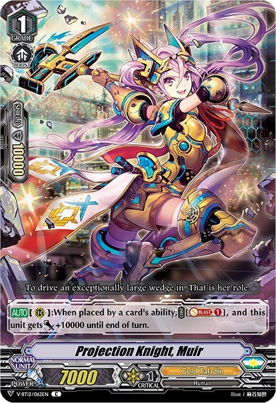 Image for Projection Knight, Muir (V-BT12: Divine Lightning Radiance) (V-BT12/062EN) - Cardfight Vanguard