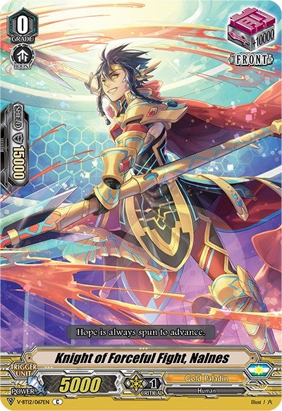 Image for Knight of Forceful Fight, Nalnes (V-BT12: Divine Lightning Radiance) (V-BT12/067EN) - Cardfight Vanguard