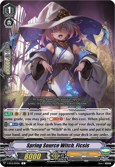 Image for Spring Source Witch, Ficsis (V-BT12: Divine Lightning Radiance) (V-BT12/071EN) - Cardfight Vanguard