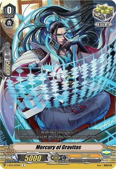 Image for Mercury of Gravitas (V-BT12: Divine Lightning Radiance) (V-BT12/075EN) - Cardfight Vanguard