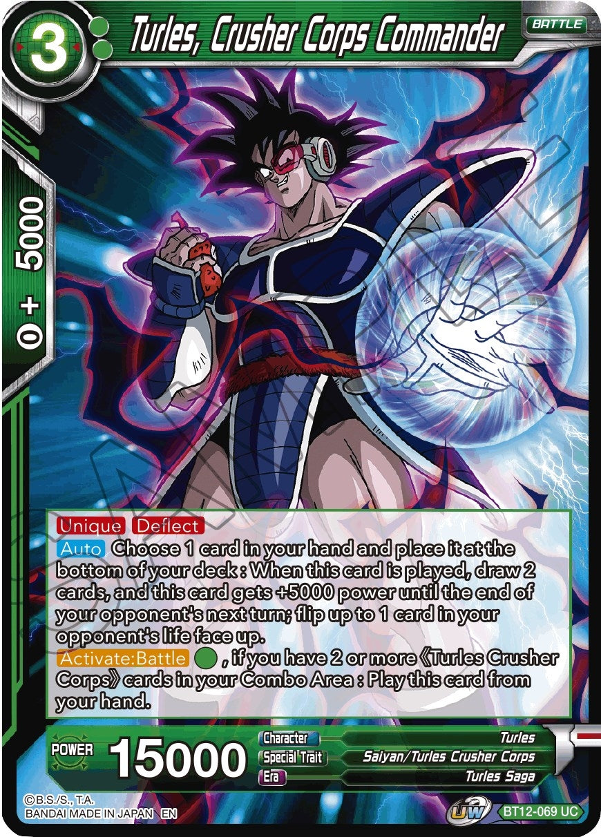 Image for Turles, Crusher Corps Commander (Vicious Rejuvenation) (BT12-069) - Dragon Ball Super: Masters