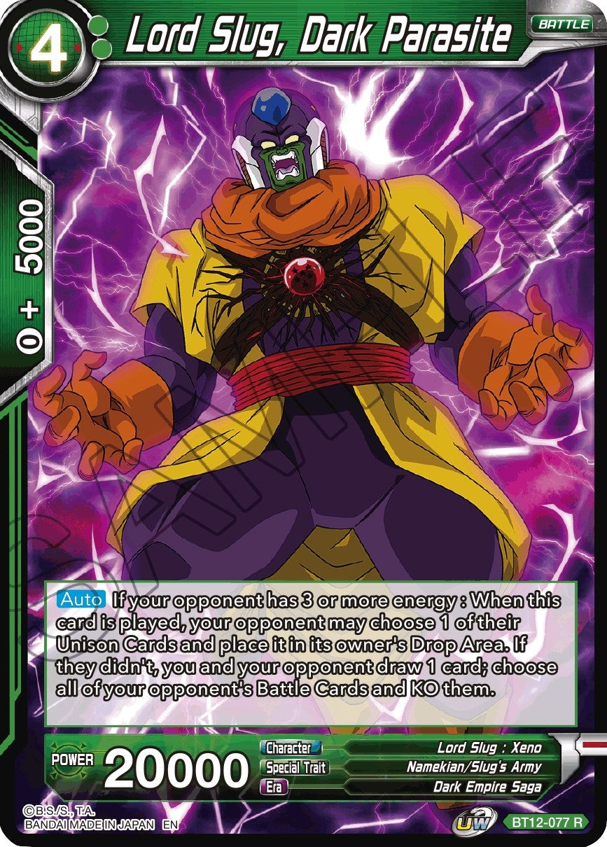 Image for Lord Slug, Dark Parasite (Vicious Rejuvenation) (BT12-077) - Dragon Ball Super: Masters