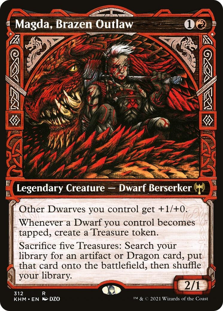 Image for Magda, Brazen Outlaw (Showcase) (Kaldheim) (312) - Magic: The Gathering