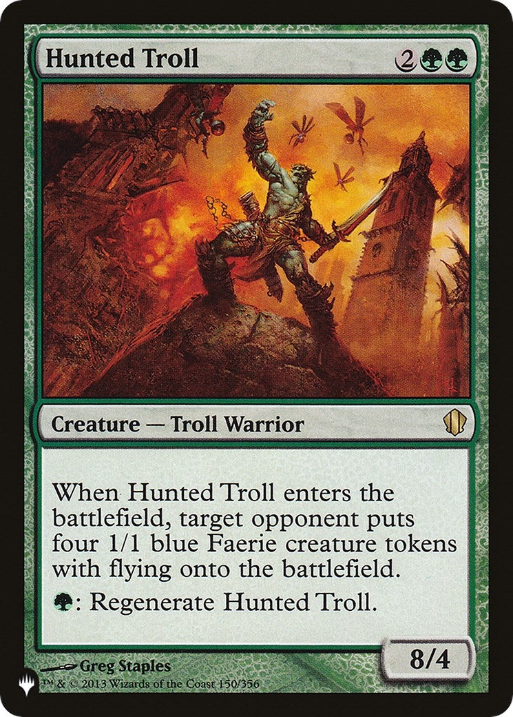 Image for Hunted Troll (The List Reprints) (150/356) - Magic: The Gathering