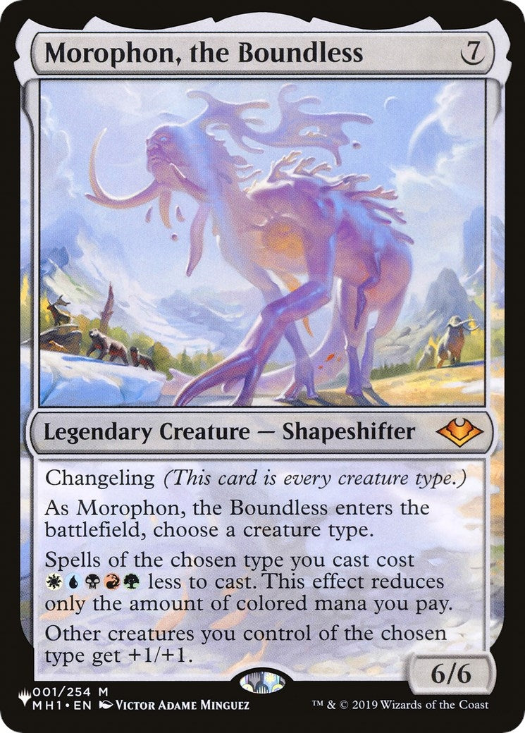 Image for Morophon, the Boundless (The List Reprints) (001/254) - Magic: The Gathering