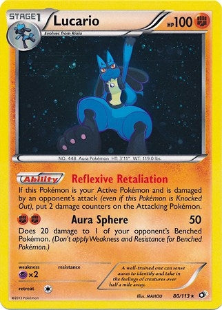 Image for Lucario - 80/113 (Cosmos Holo) (Miscellaneous Cards & Products) (080/113) - Pokemon