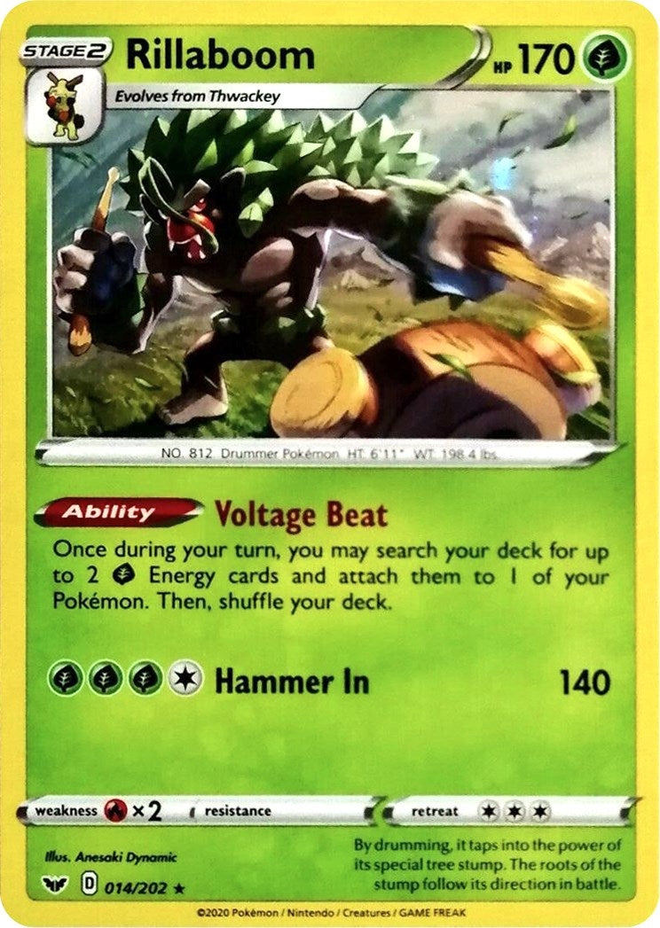 Image for Rillaboom - 014/202 (Cosmos Holo) (Miscellaneous Cards & Products) (014/202) - Pokemon