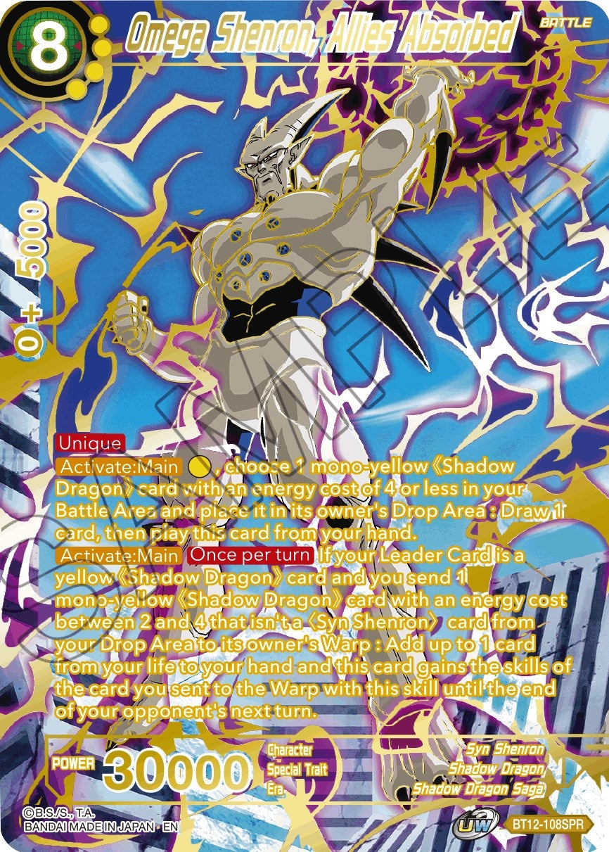 Image for Omega Shenron, Allies Absorbed (SPR) (Vicious Rejuvenation) (BT12-108) - Dragon Ball Super: Masters