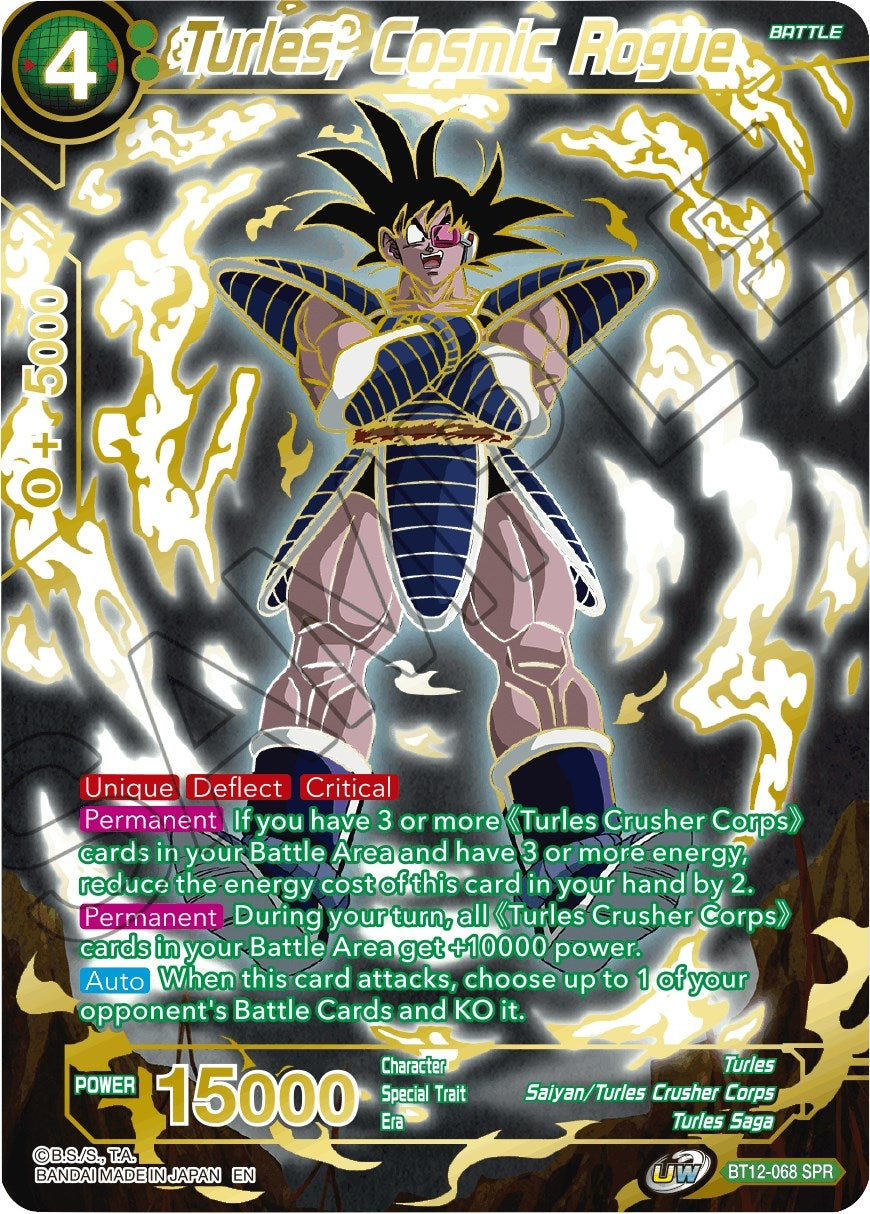 Image for Turles, Cosmic Rogue (SPR) (Vicious Rejuvenation) (BT12-068) - Dragon Ball Super: Masters