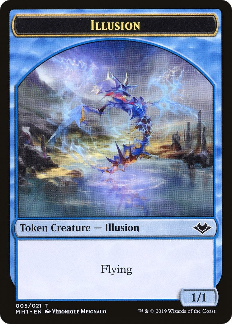 Image for Illusion // Bear Double-Sided Token (Modern Horizons) (5 // 11) - Magic: The Gathering