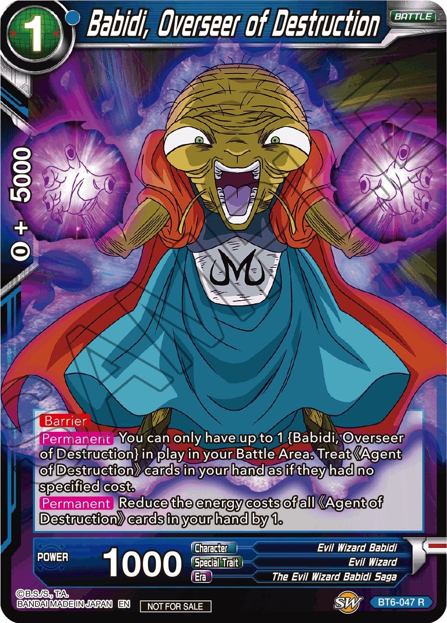 Image for Babidi, Overseer of Destruction (Gold Stamped) (Tournament Promotion Cards) (BT6-047) - Dragon Ball Super: Masters