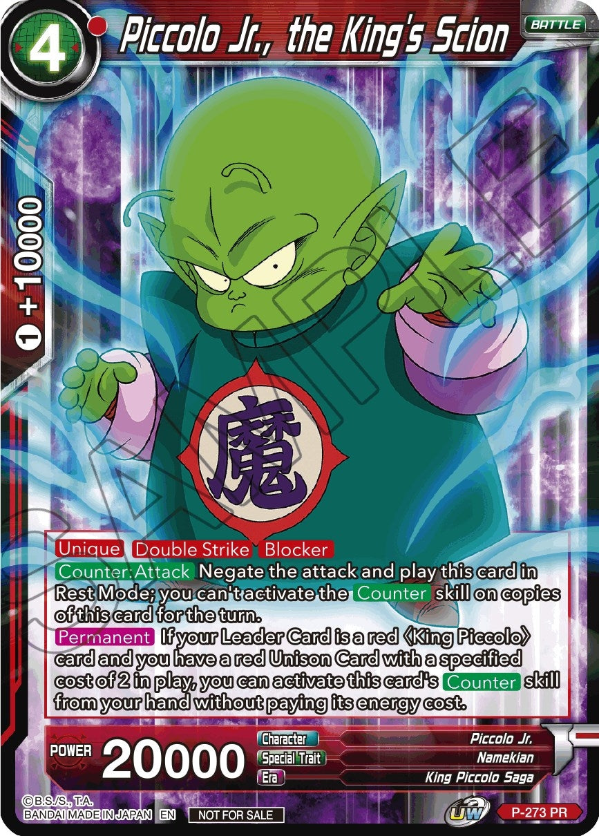 Image for Piccolo Jr., the King's Scion (Unison Warrior Series Tournament Pack Vol.3) (Tournament Promotion Cards) (P-273) - Dragon Ball Super: Masters