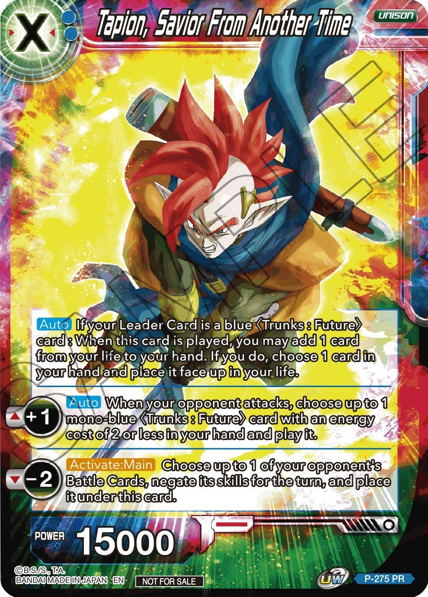 Image for Tapion, Savior From Another Time (Unison Warrior Series Tournament Pack Vol.3) (Tournament Promotion Cards) (P-275) - Dragon Ball Super: Masters