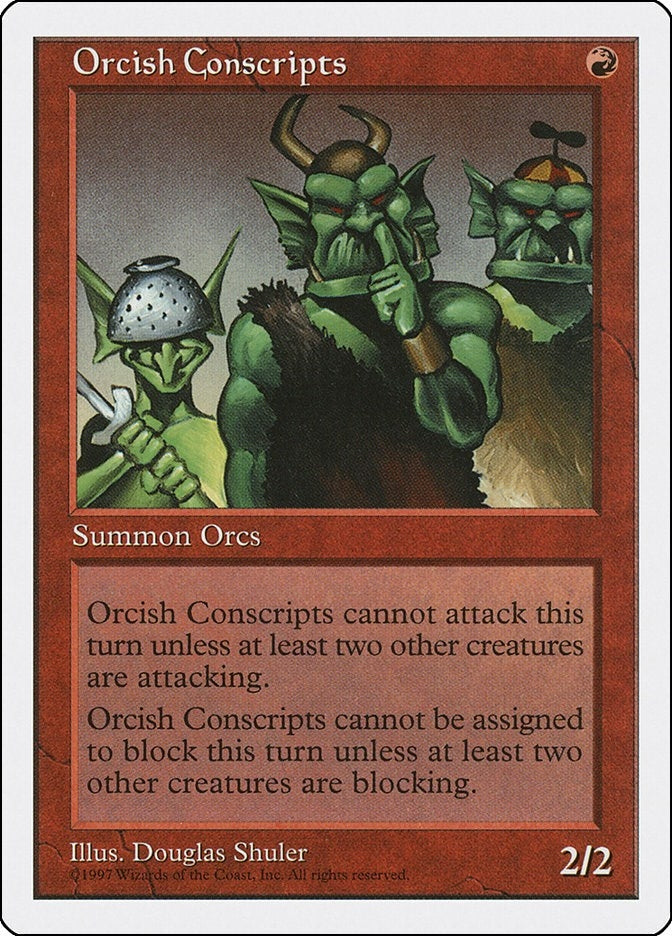 Image for Orcish Conscripts (Fifth Edition) - Magic: The Gathering
