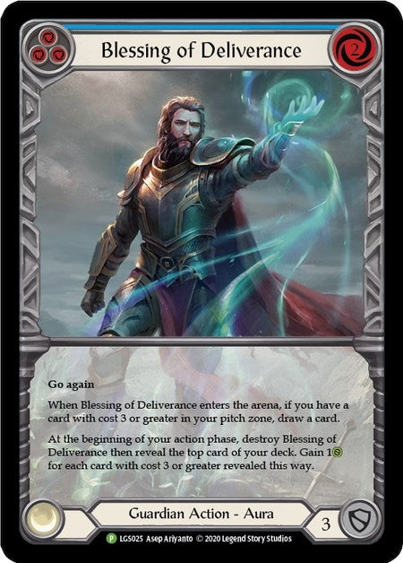 Image for Blessing of Deliverance (Blue) - LGS025 (Flesh and Blood: Promo Cards) (LGS025) - Flesh and Blood TCG